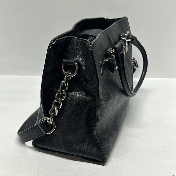 Michael Kors Hamilton East West Handbag Purse Crossbody Bag Leather Black Large - Picture 3 of 17
